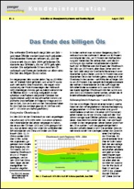 Kundeninformation 1: Das Ende des billigen �ls