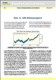 Kundeninformation 4: Der 4. UN-Klimareport