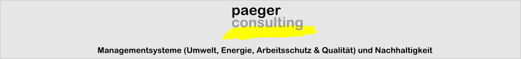 Logo paeger consulting: Managementsysteme